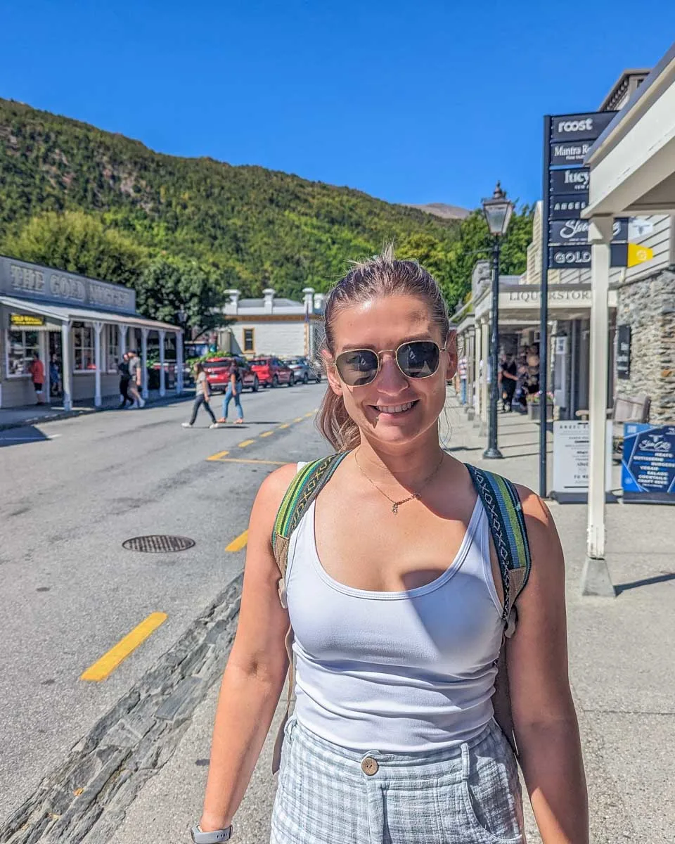 Bailey poses for a photo in Arrowtown, New Zealand