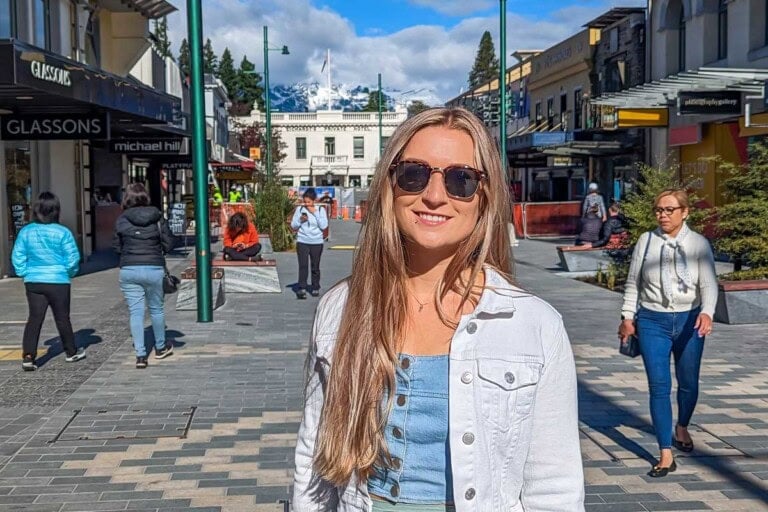 Bailey poses for a photo in Queenstown