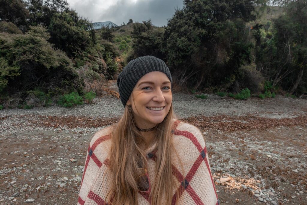 Bailey poses for a photo in Glenorchy