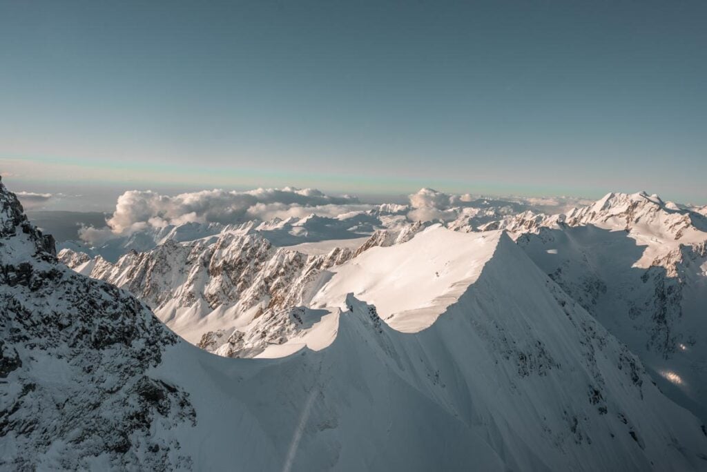 The Southern Alps from a scenic flight