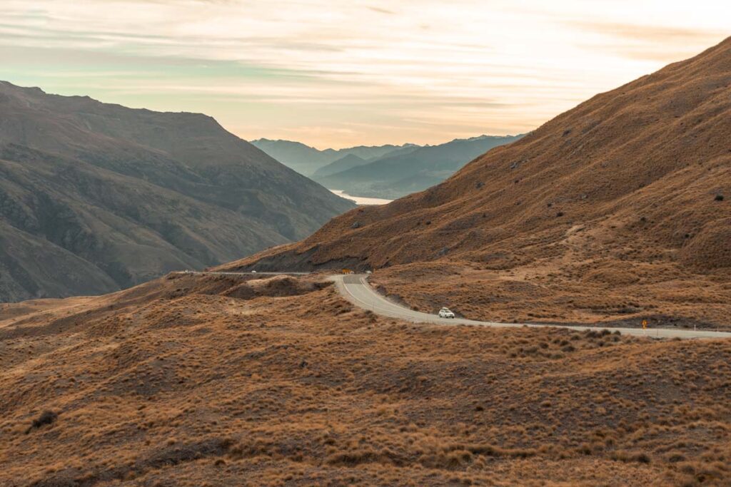 The Crown Range Road near Wanaka, New Zealand