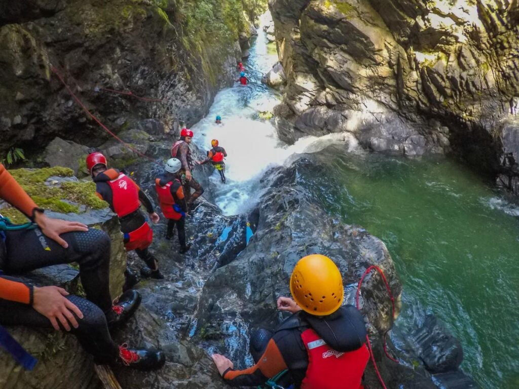 Canyoning in Mt Aspiring National Park