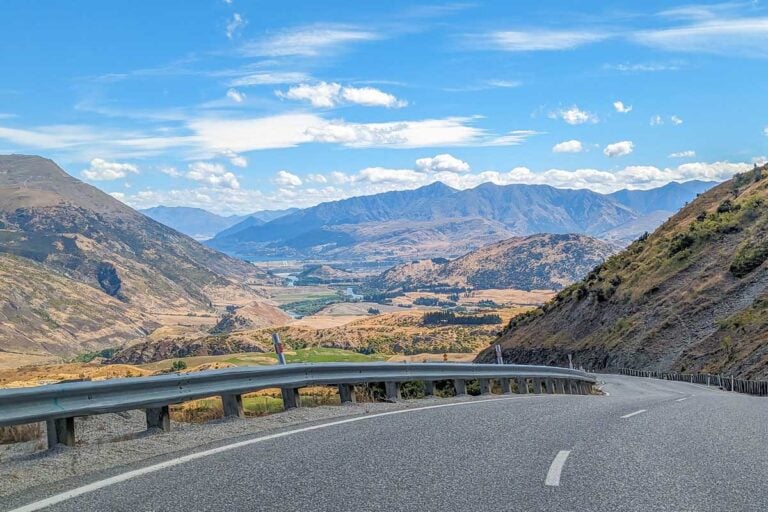 Crown Range Road near Queenstown, New Zealand