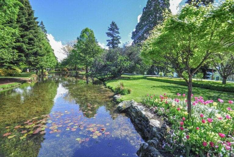 The Queenstown Gardens in Queenstown, New Zealand
