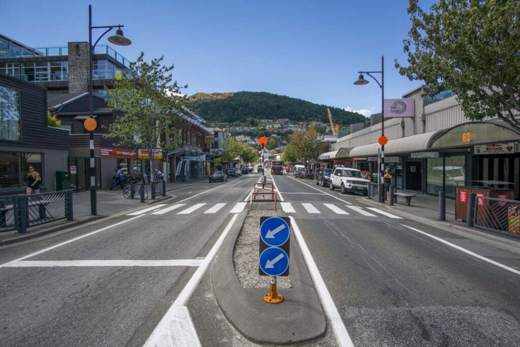 Shotover street in Queenstown