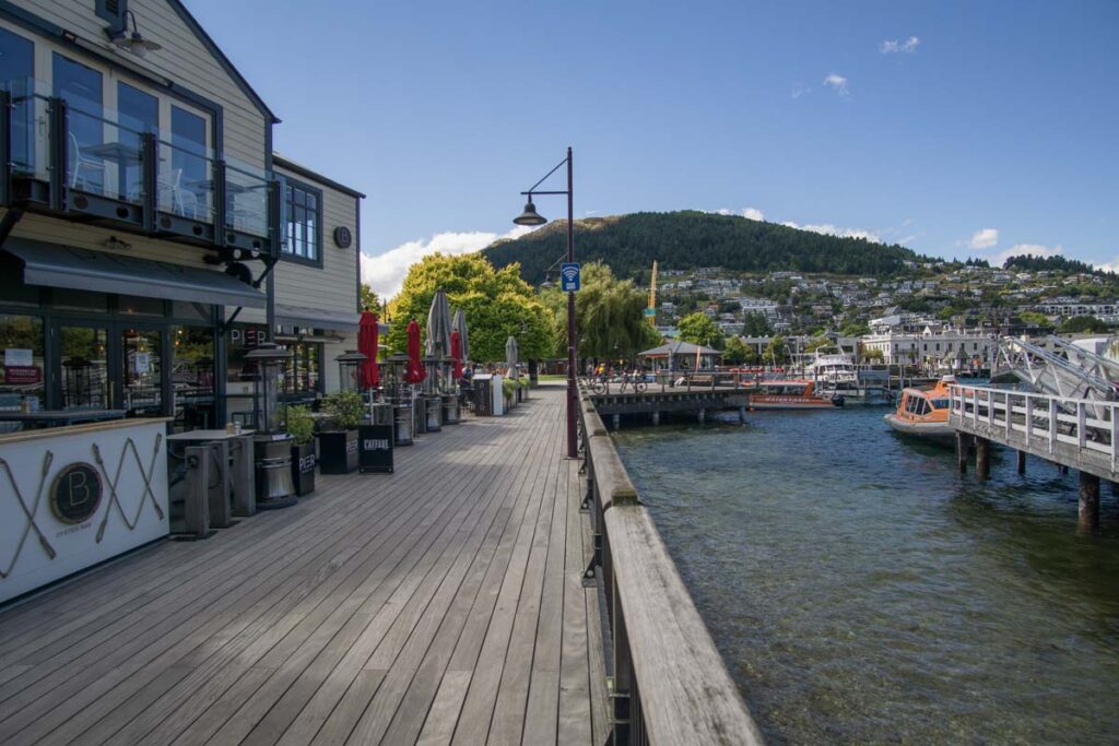 the steamer warf in Queenstown, New Zealand