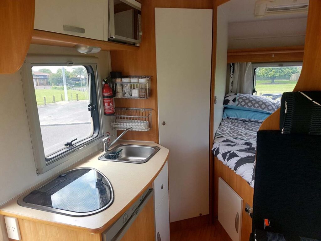 A very basic motorhome in New Zealand