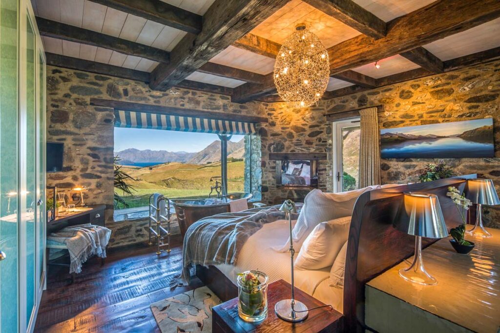 A gorgeous room at Mahu Whenua Ridgeline Homestead & Eco Sanctuary near Wanaka
