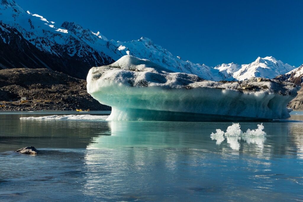 an iceberg on Tasman Lake