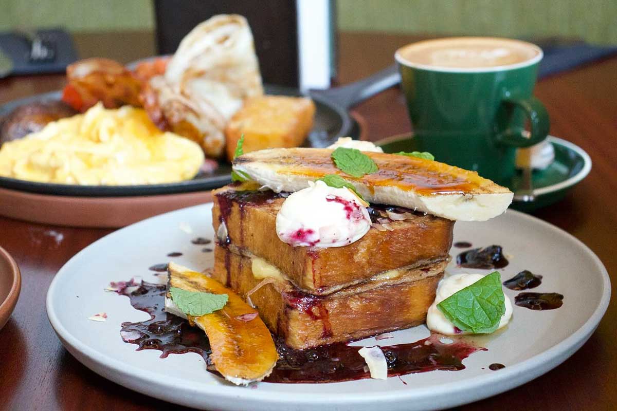 French toast from Sunfire in Queenstown