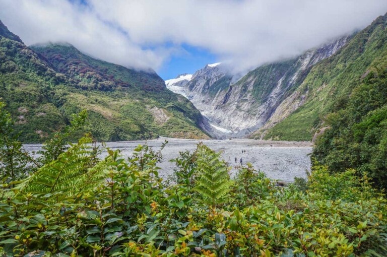 Scenic lookout of Franz Josef Glacier