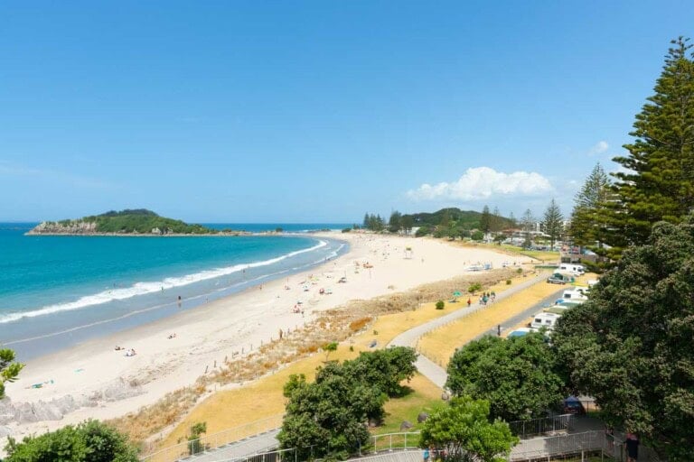 Beautiful Beach near Tauranga, New Zealand