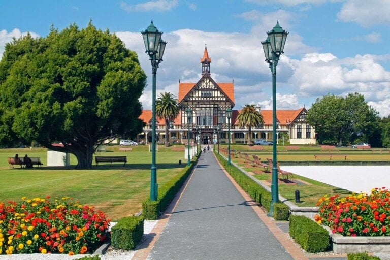 Government Gardens and Palace in Rotorua, New Zealand