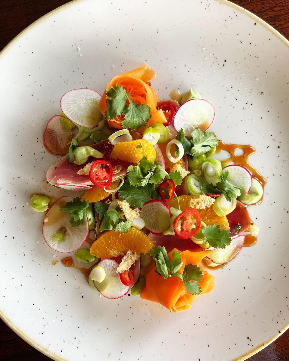 Tuna Salad at Harbourside Restaurant in Tauranga, New Zealand