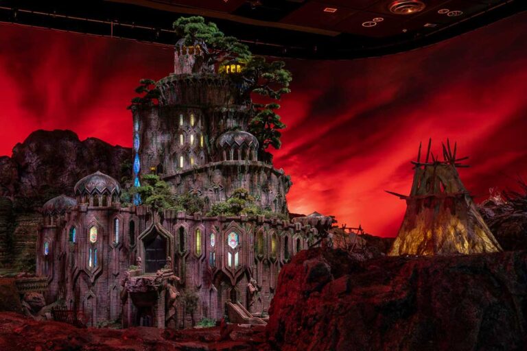 A huge display at Wētā Workshop Unleashed in Auckland