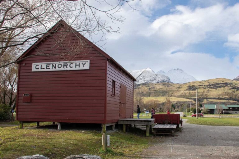 Famous Glenorchy shed in Glenorchy, New Zealand