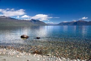 Shores of Lake Te Anau New Zealand