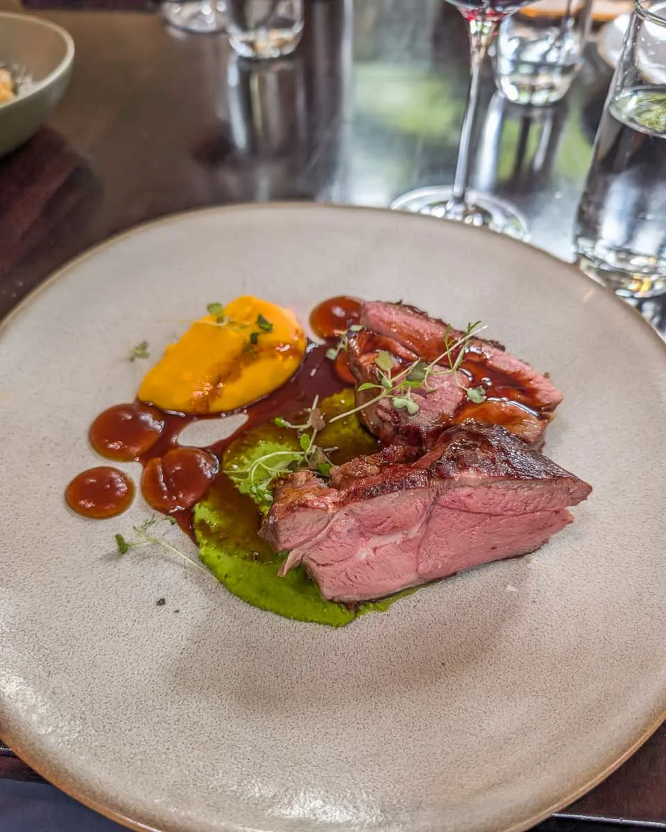 Lamb lunch on a wine tour in Queenstown