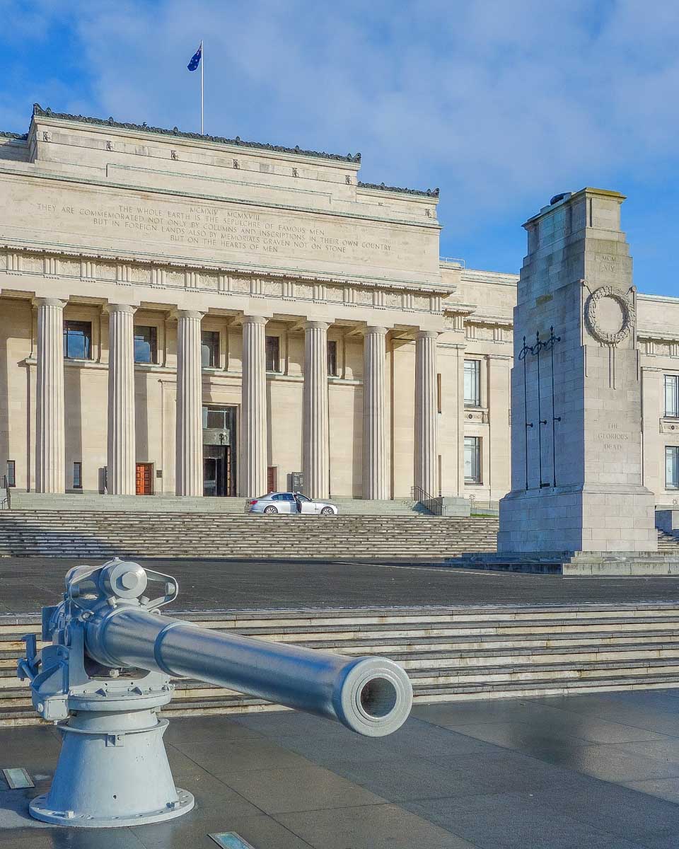 The Auckland War Memorial Museum in Auckland New Zealand