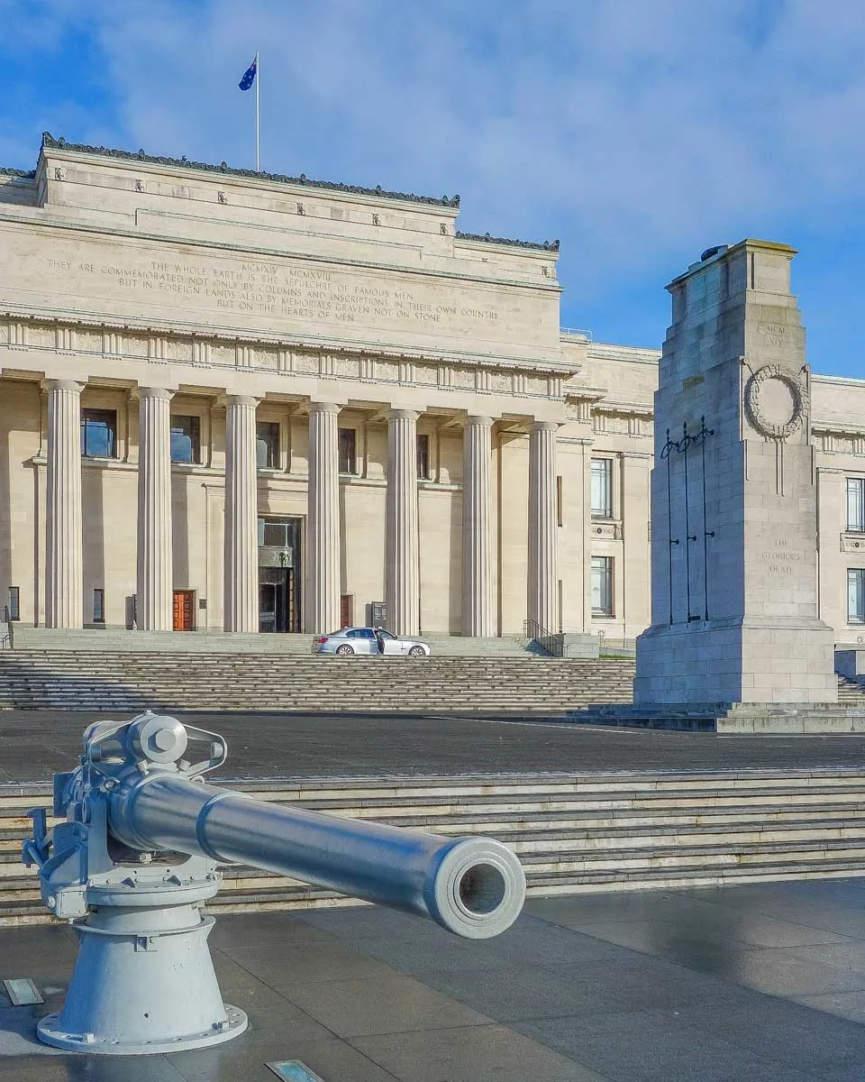 The Auckland War Memorial Museum in Auckland New Zealand