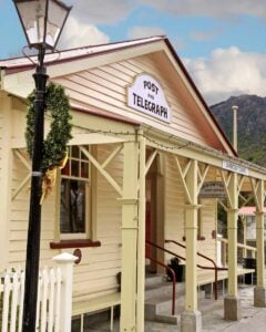 The old post office in Arrowtown seen on a tour from Queenstown New Zealand