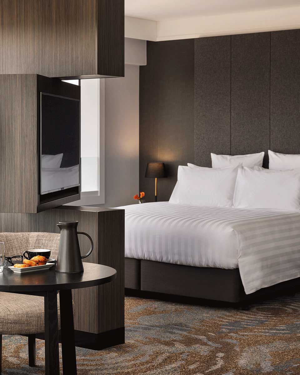 A hotel room at the Pullman Rotorua