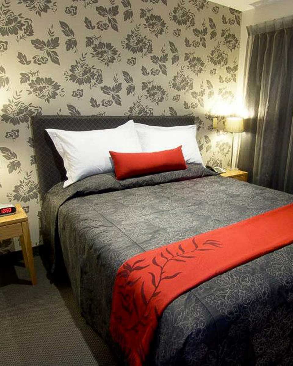 Hotel room at the WaiOra Lakeside Spa Resort