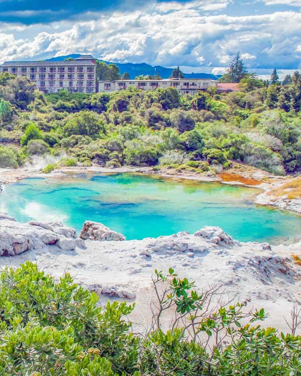 The geothermal area of Te Puia in Rotorua