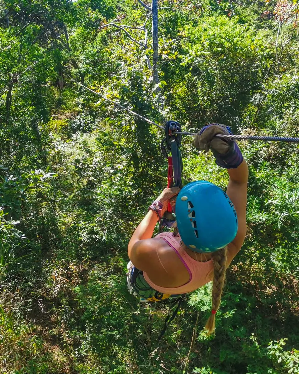 Bailey-ziplining-on Waiheke Island, New Zealand