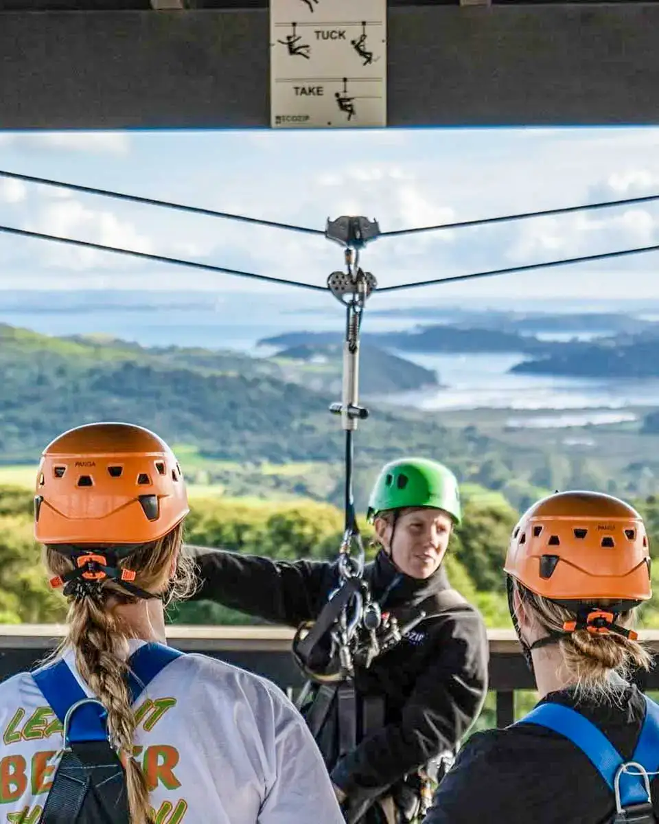 EcoZip Flying Fox Adventures on Waiheke Island, New Zealand