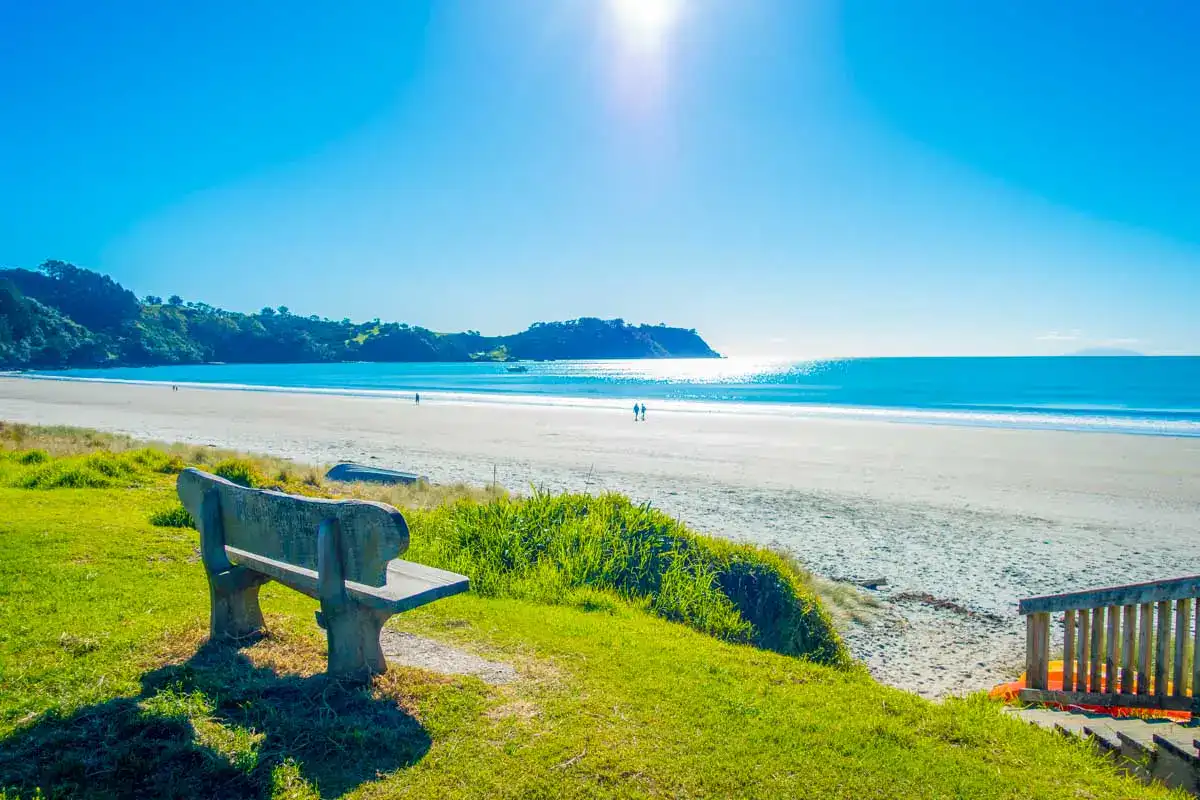 Onetangi Beach on Waiheke Island, New Zealand 1