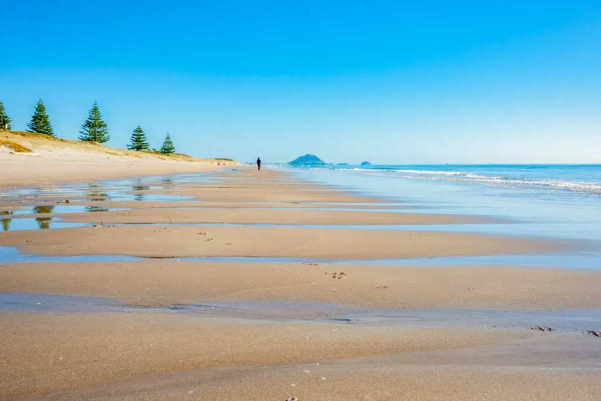Papamoa Beach in Tauranga, New Zealand