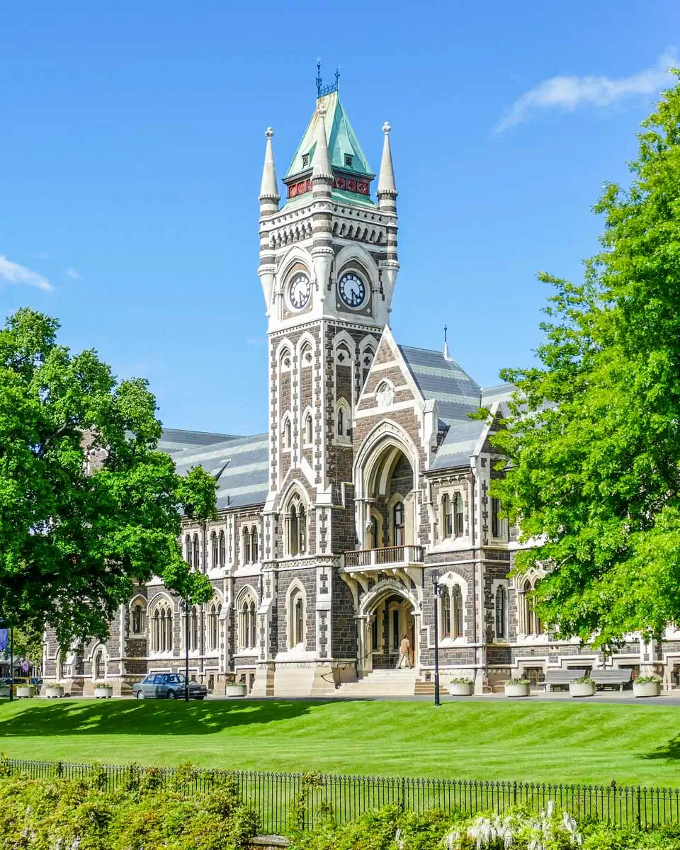 The University of Otago located in Dunedin, New Zealand