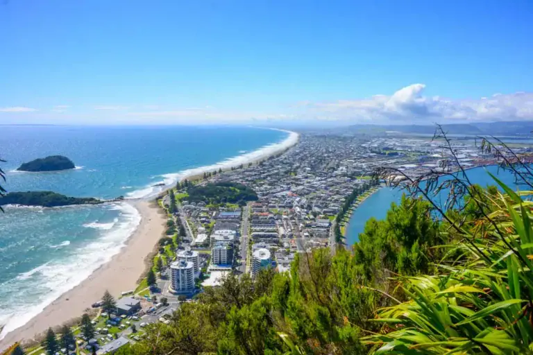 The view from Mount Maunganui, Tauranga, New Zealand
